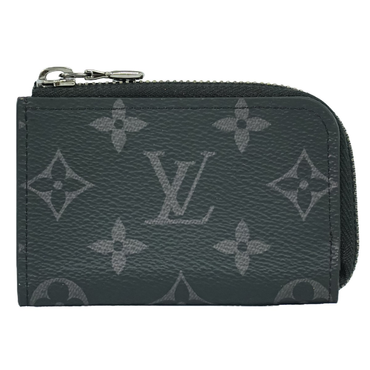 LOUIS VUITTON LVロゴ マネークリップ Louis Vuitton Porte Monnaie Jour M63536 Monogram Eclipse