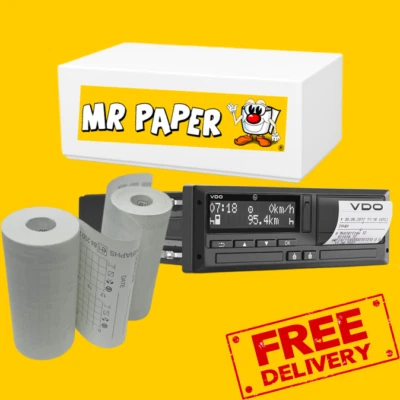 MR PAPER Siemens VDO DTCO 1381 (E1 84) Tachograph Rolls - Box of 3 Rolls - FREE DELIVERY