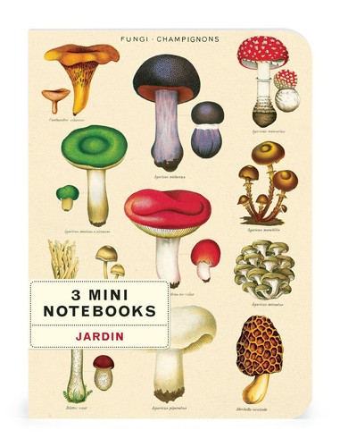 Cavallini - Set of 3 Mini Notebooks - Le Jardin - Lined, Blank & Graph Interiors - Picture 4 of 6