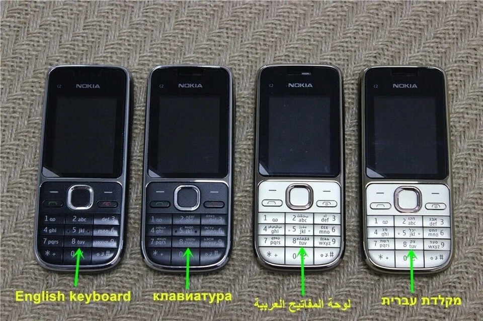 Original Nokia C2-01 Unlocked Hebrew English keyboard GSM Cellphone New Sealed - Image 3 of 4