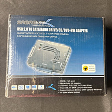 NWT Sabrent USB 2.0 to SATA Powered Adapter Cable USB-STP3 Black CD/DVD -RW