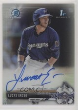 2017 Bowman Chrome Prospect Auto Refractor 422/499 Lucas Erceg #CPA-LE Auto uy5