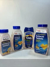 Chewable Antacid Lot All Sealed Assorted Heartburn Treatment 
