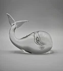 Licio Zanetti Murano Venetian Art Glass Signed Whale Figurine Free Shipping!