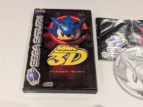 Sonic 3D Flickies Island Game for Sega Saturn PAL UK, Complete with Manual