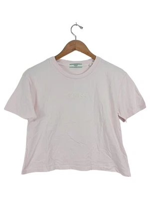 GUESS T-shirt Femme Rose Casual Coton Logo (EU 36, INT S) - Photo 1/3