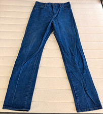 Wrangler Men s Cowboy Cut Blue Medium Wash Straight Regular Fit Jeans 36x36