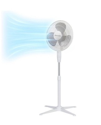 Royalty Line  Lüfter SVT12201 - Standventilator mit 3 Geschwindigkeiten Weiß