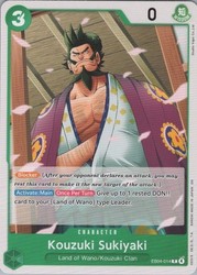 Kouzuki Sukiyaki EB04-014 Common The Azure Sea's Seven One Piece TCG