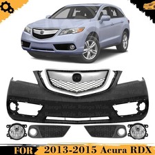 Front Bumper Cover Paintable Grille Assembly Kit For 2013-2015 Acura Rdx