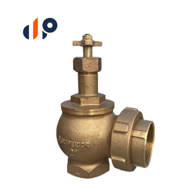 SUPERIOR 2 in. ANGLE VALVE;BRASS W/ UNION