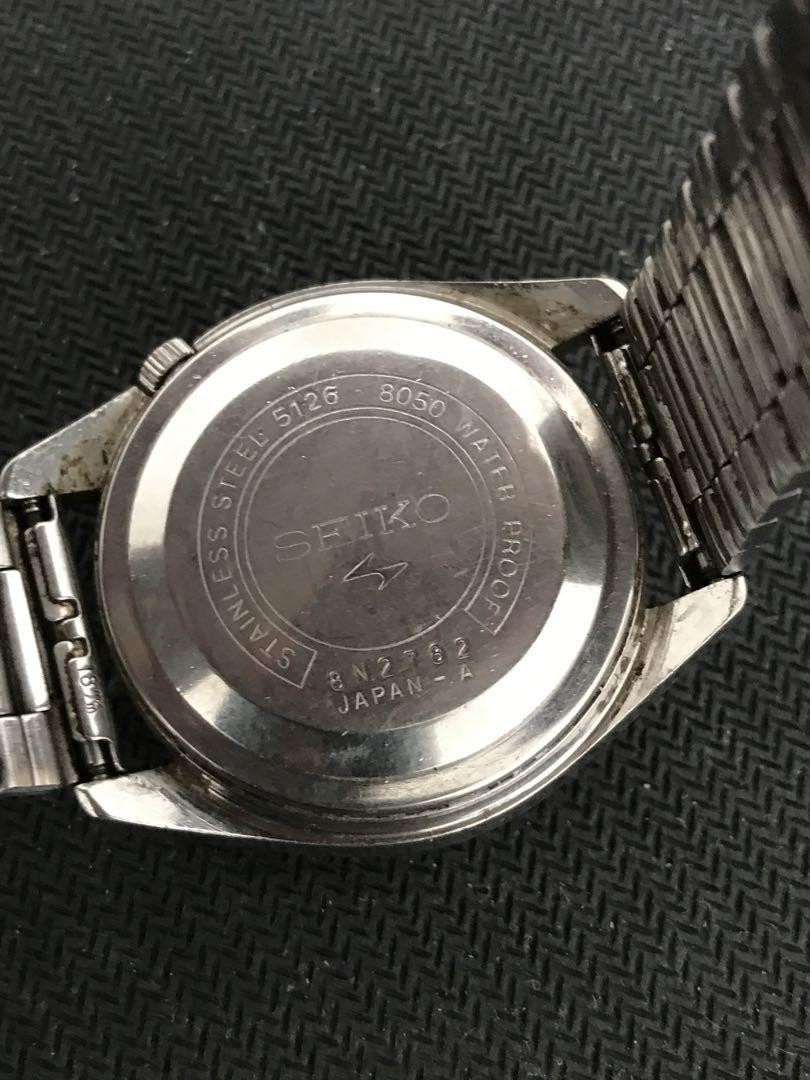 Seiko 5 5126 8050 Automatic Watch 23 Jewels Vintage Japan Used