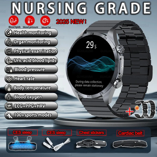 2025 New for HUAWEI Pulse Therapy Smartwatch ECG Uric Acid Blood Oxygen Heart Ra - Picture 23 of 34