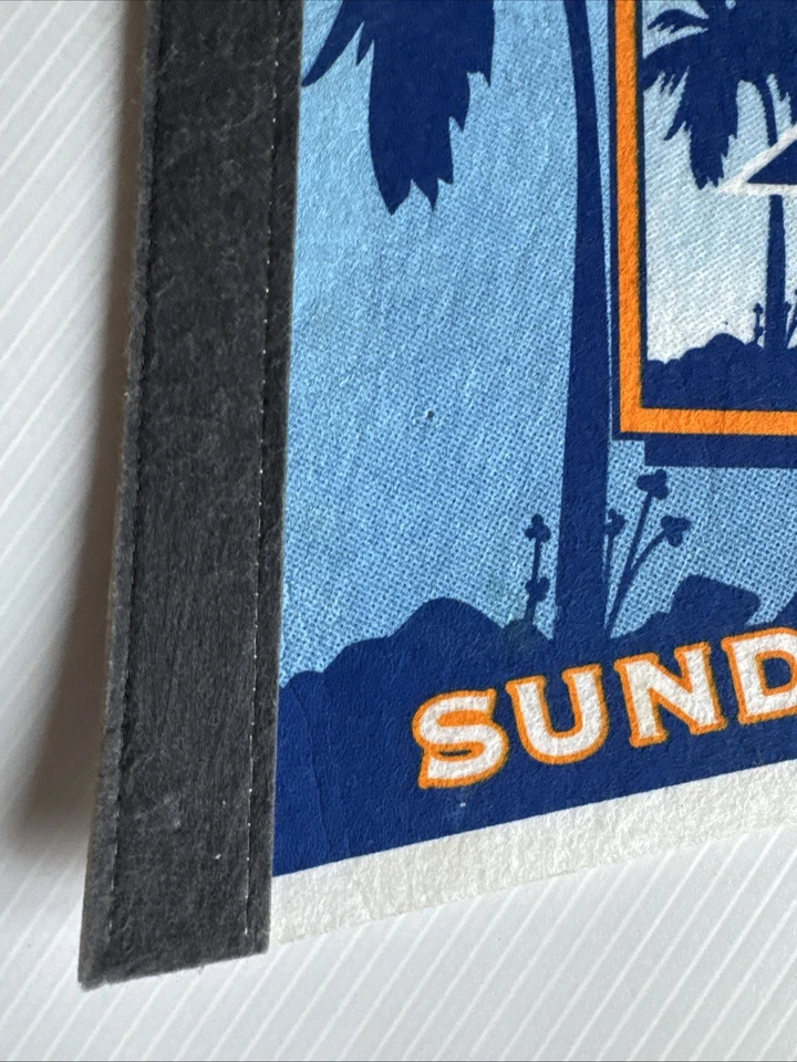 Banderín Super Bowl XXXIX NFL tamaño completo Jacksonville FL 2005 Patriots vs Eagles Foto 4 de 4