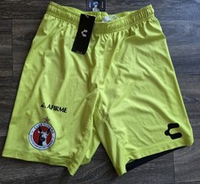 Nuevo con etiquetas Pantalones Cortos Charly Club Tijuana Xolos GK Juego de Fútbol Verde Lima Talla Pequeña