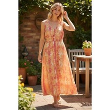 Maxi Dress  Womensone size Sleeveless Tie-Dye Multicolor boho femenine