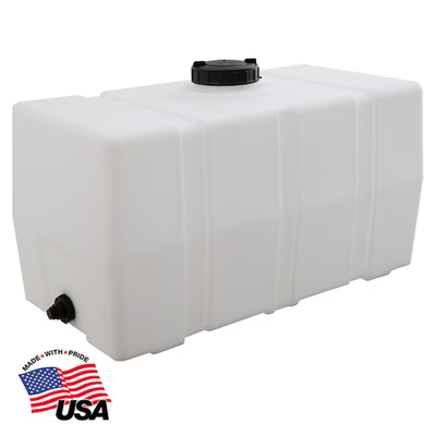 #ad Buyers Products 50 Gallon Plastic White Water Storage Tank $210.00