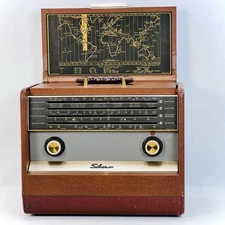 RARE VTG Sears Silvertone 7224 Shortwave Multi Band 4-Tube Radio – WORKS & CLEAN