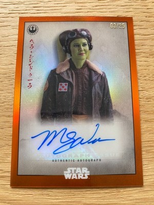 Topps Star Wars 2025 Meiyo Hera Syndulla Auto Orange 03/25 - Mary E. Winstead