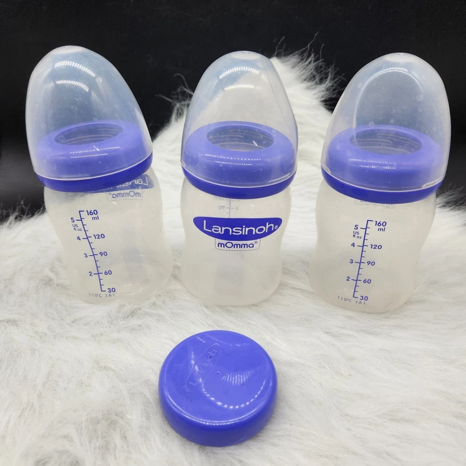 3 biberones de leche materna Lansinoh de 5 oz Foto 3 de 3