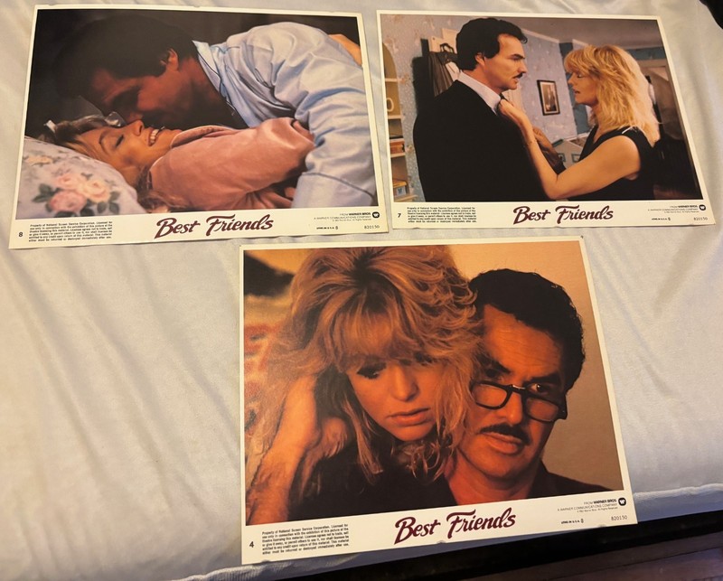 Burt Reynolds Goldie Hawn 3 original 8 x10  lobby cards Free Shipping