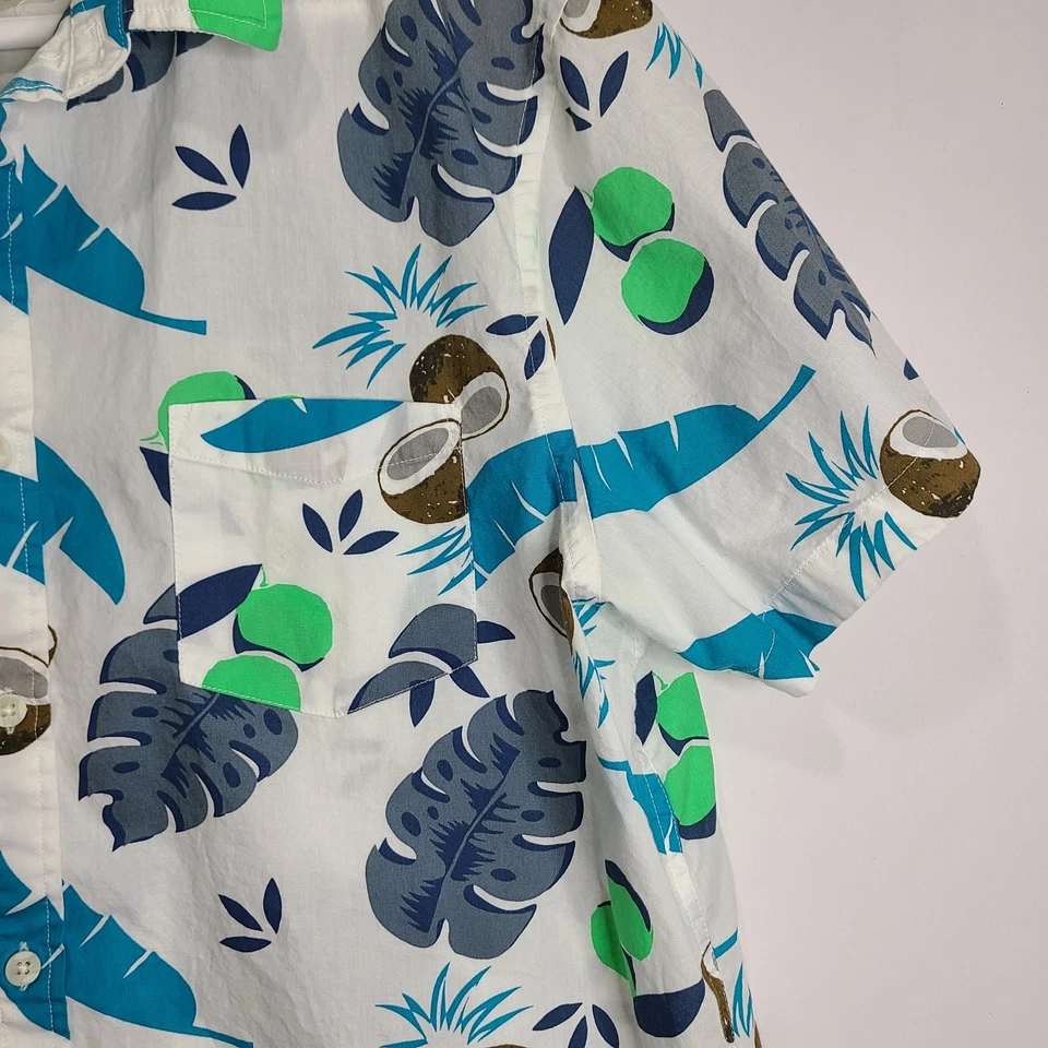 Urban Pipeline XXL (2xl) Colorful Hawaiian Button Up Shirt Coconuts Palms - Image 4 of 4