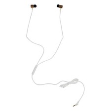 IWERKZ  POPLocks Wood Zip Earbuds Hazel 