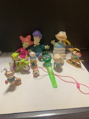 Rugrats Collectible Figures Viacom Nickelodeon Mattel 1998 Lot Of 10 PVC Toys