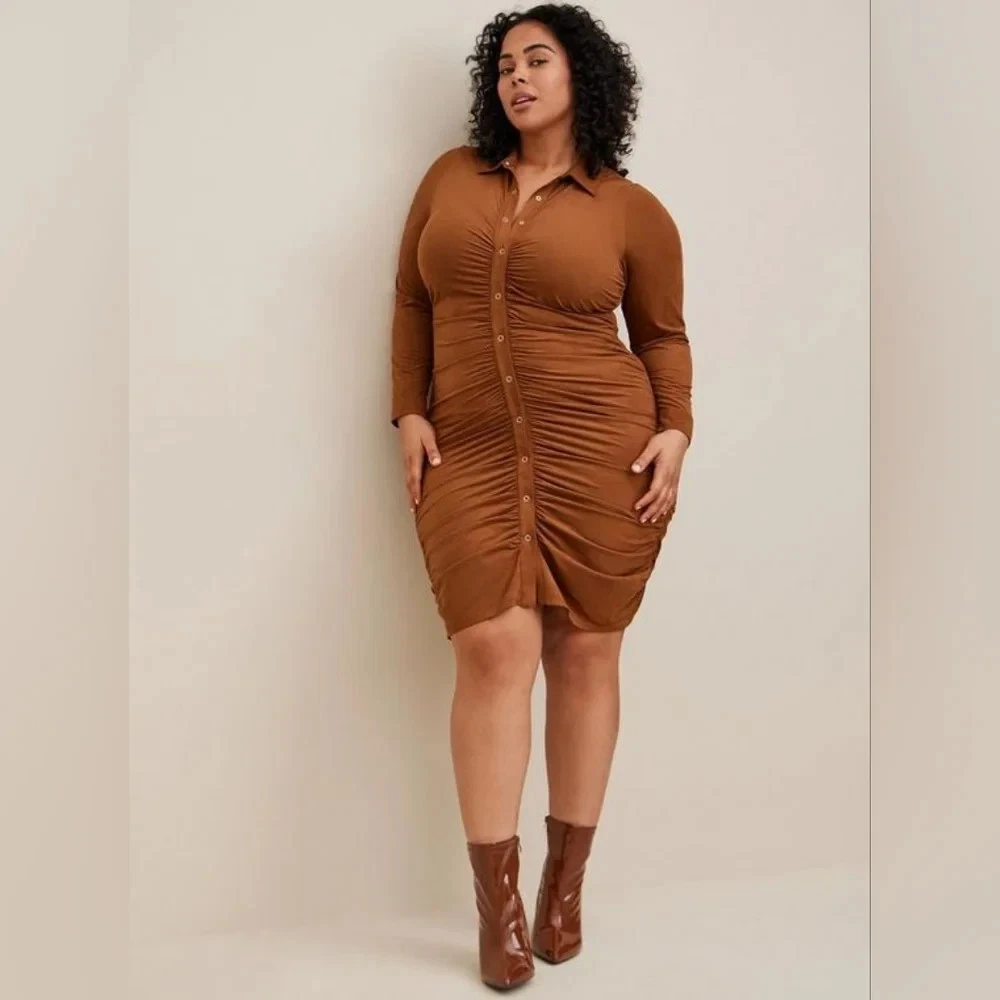 Suede Shirt Dresses for sale | eBay
