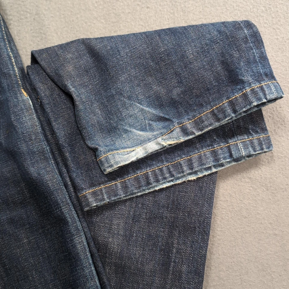 Jeans Tom Ford Para Hombre 36x34 Azul Denim Ribete Pierna Recta Hecho en Italia TF002 Foto 4 de 4