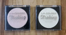 L.A. COLORS Strobing Illuminating Powder "Flashing Pink" and Gleaming Goddess