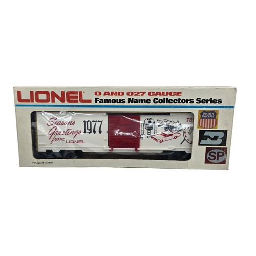 Coche de carga Lionel raro edición limitada Seasons Greetings 1977 #7813 con caja original | Condition: Used
