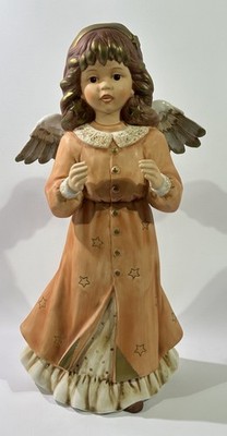 Vintage Goebel Engel Figur Millennium 2000 Porzellan Retro Deko ca. 45 cm H