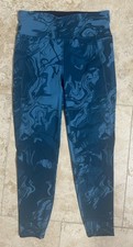 Sweaty Betty Zero Gravity Full Length Leggings, Teal Swirl, Size 12