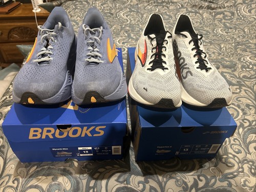 2 pares de zapatos para correr Brooks talla 13 Glycerin Max Hyperion 2