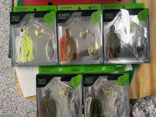 LOT OF 5 Googan Squad Zinger & Bumper Spinnerbait 1/2 OZ Multi COLORS