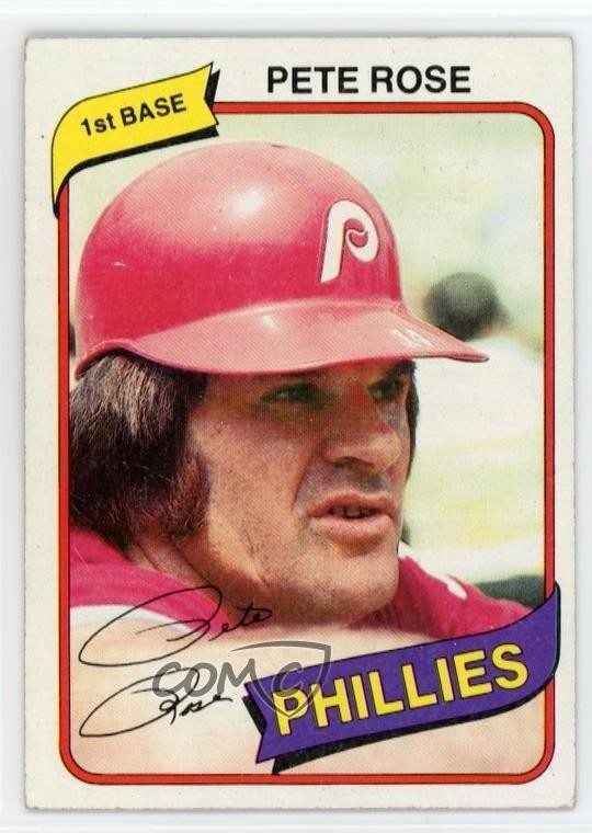 Red Roses Boder 1980 Topps Pete Rose #540 1su7 | eBay