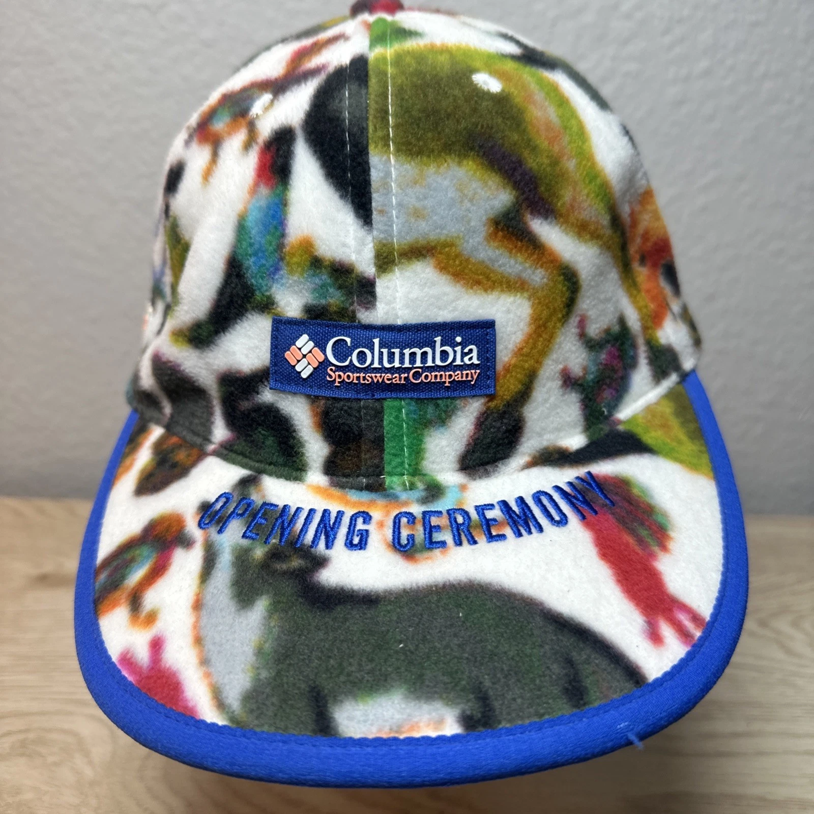 Columbia x Opening Ceremony Fleece Hat Cap Animal Print Bungee Strapback
Opens in a new window or ta