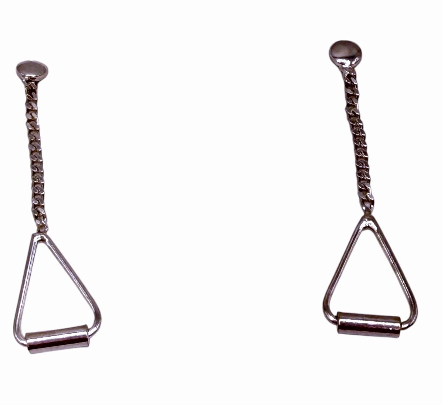 Solid Sterling Silver Post Dangle Earrings - image 11