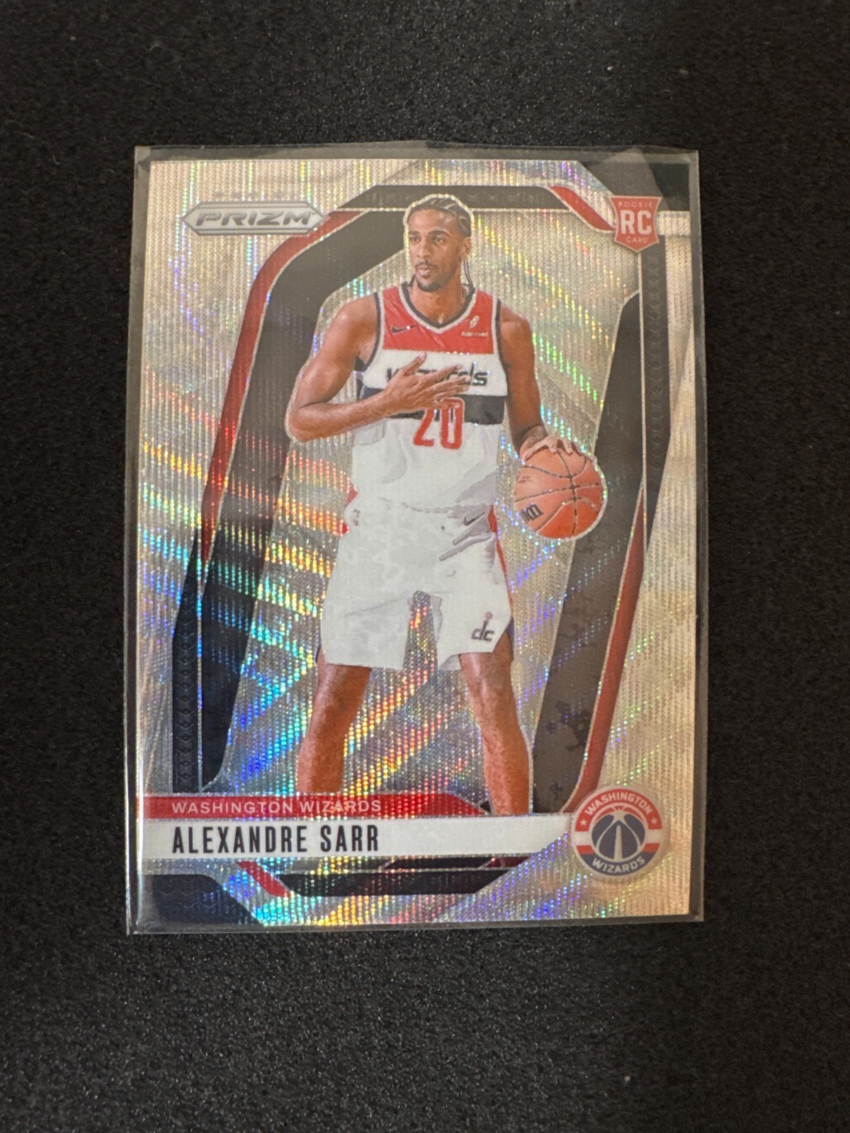 2024 Panini Prizm Alexandre Sarr #264 RC Silver Wave Prizm