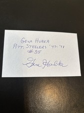 Gene Hubka (Bucknell - HoF’87) TB, 1947-48 Pittsburgh Steelers, died 2017 