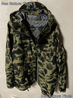 A BATHING APE Rare Men Jacket Ecwcs Limited Edition VHTF Mountain Parka Popular