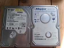 Tested 2 80gb = 160 Maxtor & Western Digital IDE 7200 Rpm Hard Drives Bundle Lot