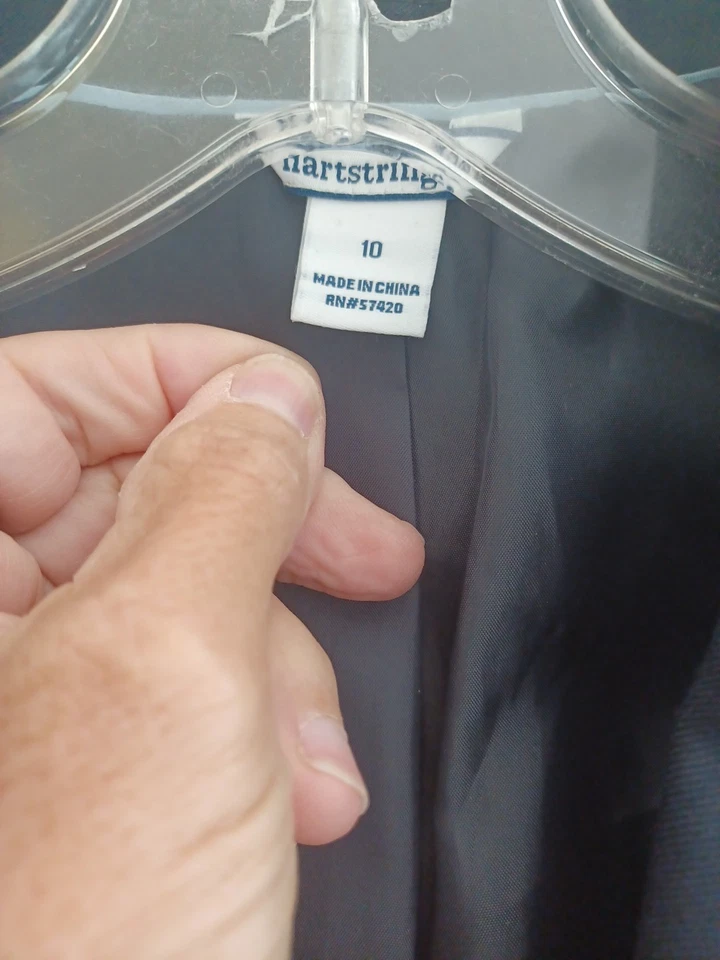 Hartstrings темно-синий блейзер мальчиков 10 золотые пуговицы классический опрятный свадебный праздник - Изображение 2 из 4