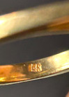 Vintage 14K Yellow Gold Round Halo Semi Mount Ring Setting 7.24g Size 6.5 — photo 6