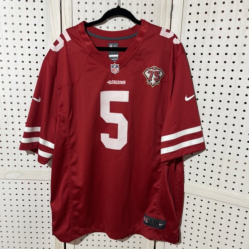 San Francisco 49ers Football Jersey #5 75th Anniversary Nike Sports NFL