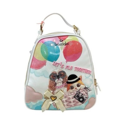 BRACCIALINI Borsa Donna Zaino Medio da spalla Cane e Gatto B18802
