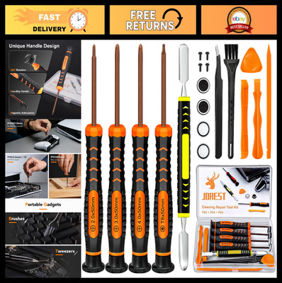 PS5 PS4 Repair Tool Kit - Phillips & Torx Screwdrivers, Crowbars, Tweezers, Scre