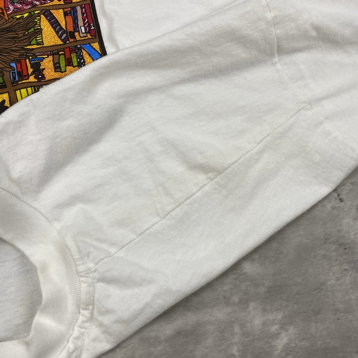 vintage 80s BOOK WOMAN KIKI SUAREZ ART t shirt XXL Hanes single 