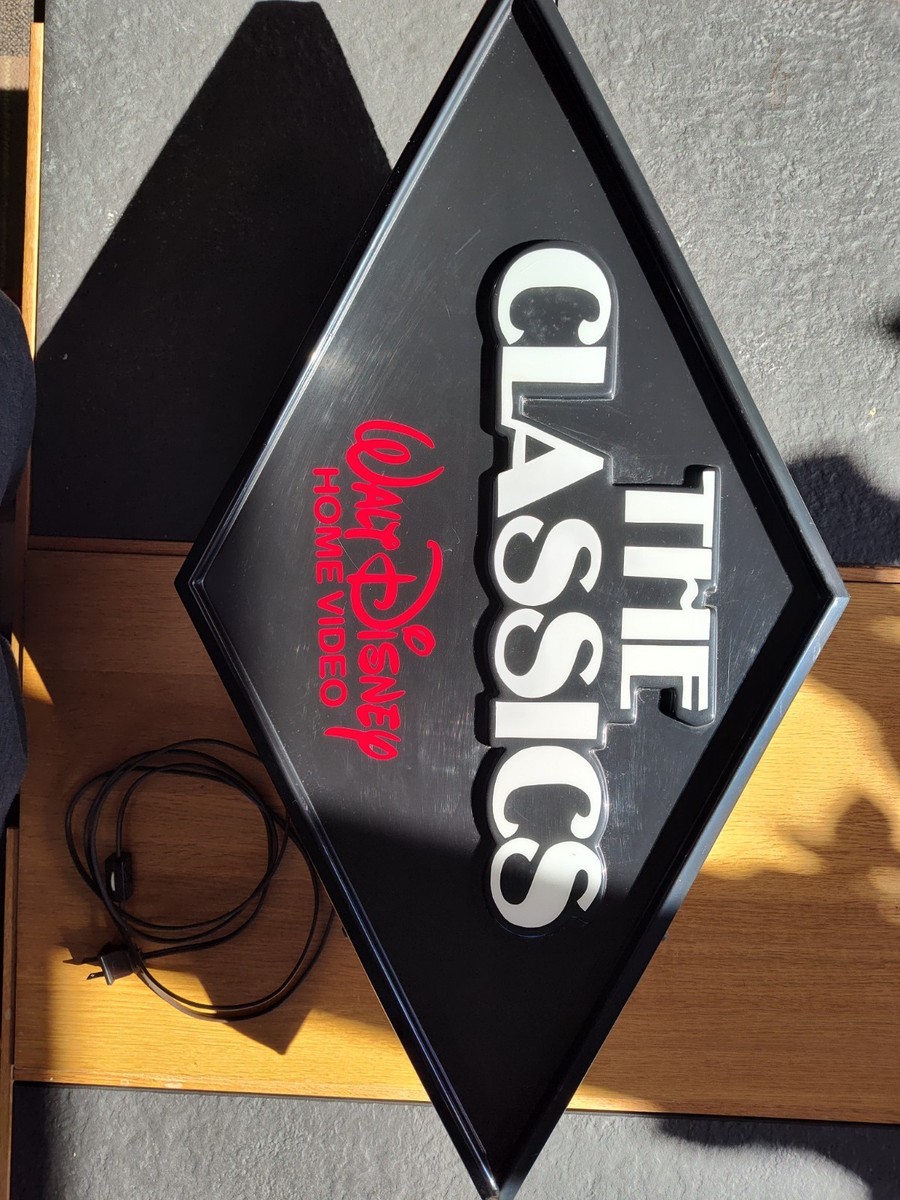 Walt Disney Black Diamond The Classics Home Video Display